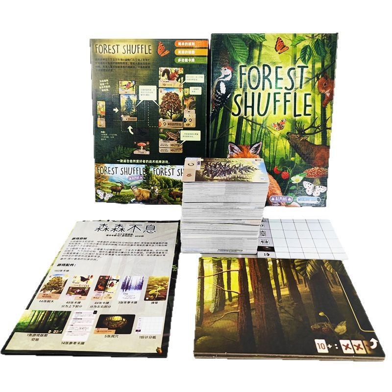 Board Game Wingspan - SHUFFLE ป่าที่ไม่มีที่สิ้นสุด เกมไพ่รวบรวมผู้เล่นหลายคน เกมกระดานเพื่อการพักผ่อนและความสนุกสนาน