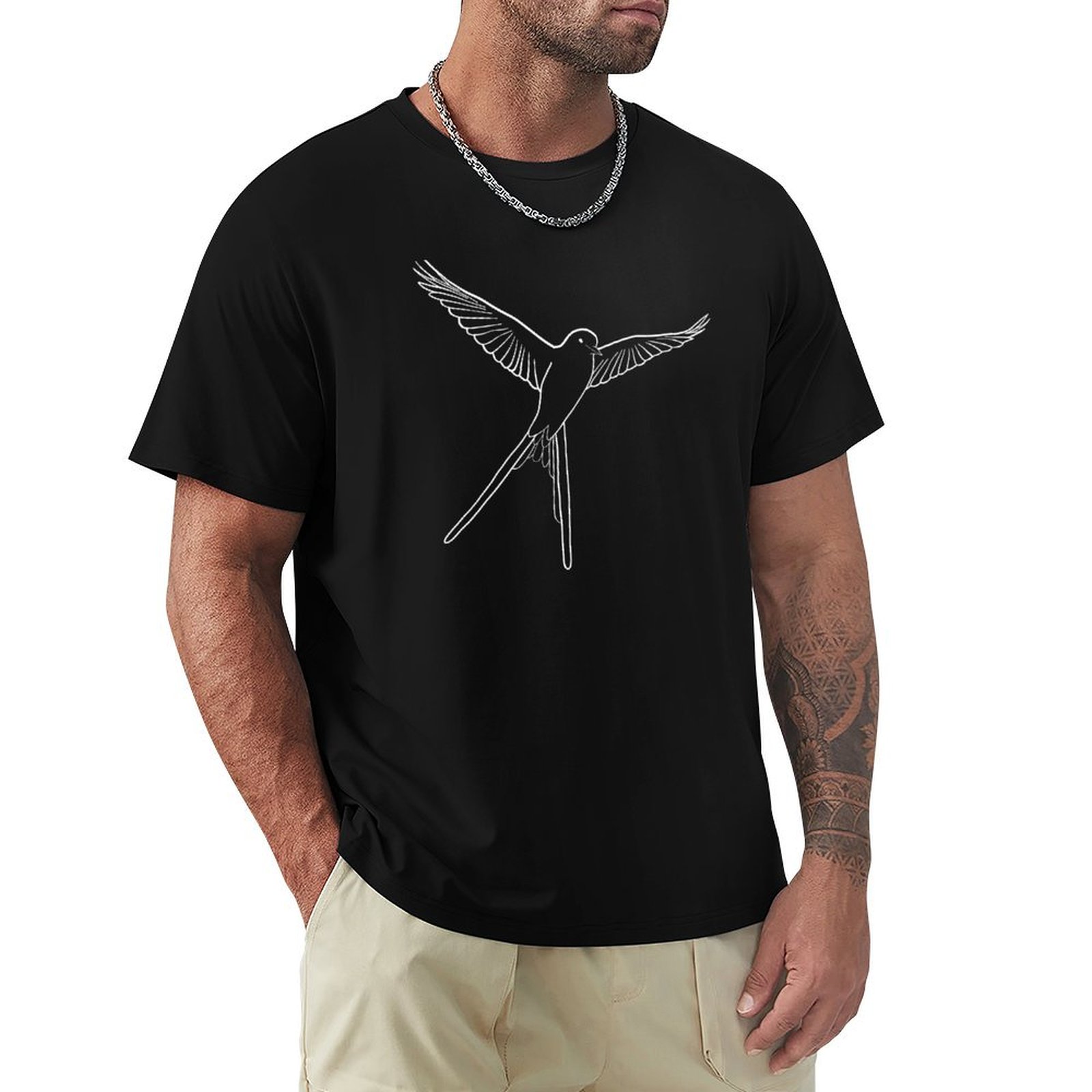 Board Game Wingspan - เสื้อยืดลายโครงร่างนกจากเกมกระดาน Wingspan เสื้อยืดสำหรับงานปาร์ตี้วันหยุดสำหรับผู้ชาย
