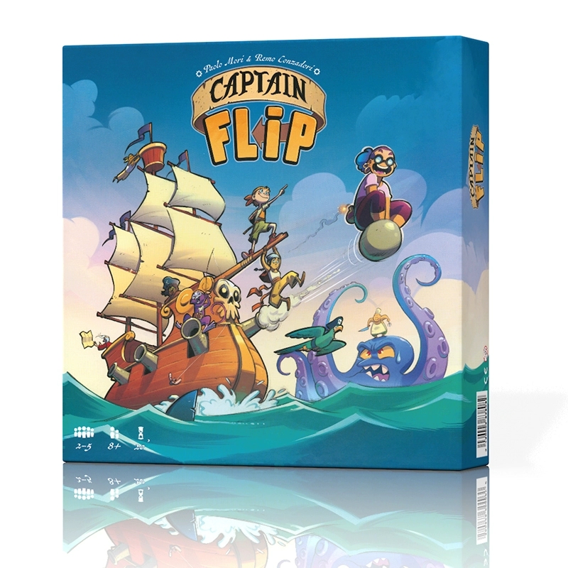Board Game Pirates - เกมกระดานล่าสมบัติโจรสลัดกัปตันฟลิป ชุดเกมการ์ดปาร์ตี้แสนสนุก ของสะสม แบรนด์เกมแฮปปี้เกมมิ่ง 100 เกมส์