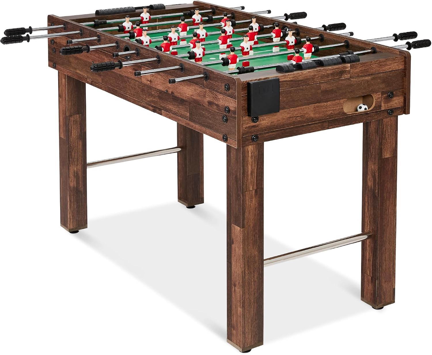 Board Game Football - โต๊ะฟุตบอลขนาดมาตรฐาน โต๊ะเกมฟุตบอลแบบแข็งแรงทนทาน พร้อมที่วางแก้ว ระบบคะแนน ระบบจับคะแนน ด้ามจับตามหลักสรีรศาสตร์