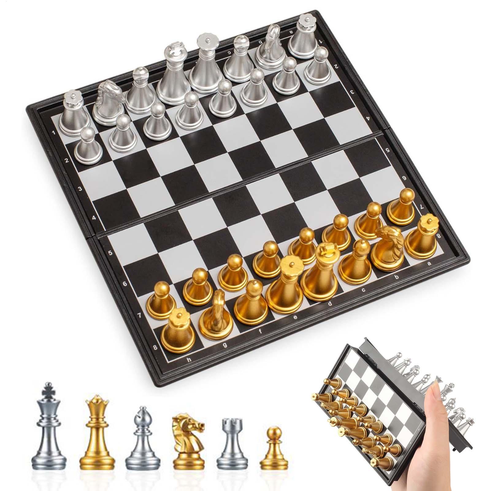 Board Game For 3 Players - ชุดเกมหมากรุกแม่เหล็ก เกมกระดาน ชุดเกมโต๊ะ กิจกรรมเสริมพัฒนาการ ของเล่นแบบอินเทอร์แอคทีฟสำหรับผู้ใหญ่ เด็กผู้ชาย