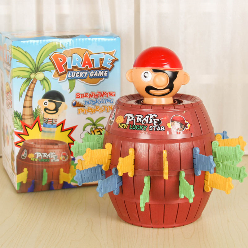 Board Game Pirates - ปาร์ตี้โจรสลัดถังเกมเด็กตลกครอบครัวกระโดดโจรสลัดดาบ Tricky 3D ของเล่น Barrel ตารางปริศนาตลกสําหรับเด็ก