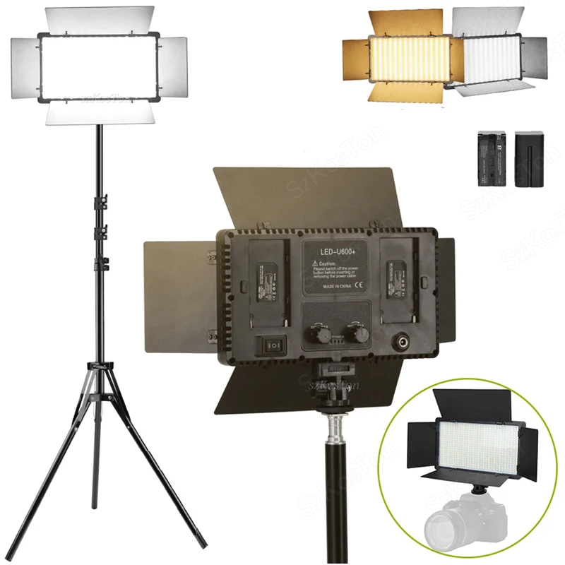 Board Game Video Games - U800 U600 LED Photo Studio แฟลชวิดีโอการบันทึกชุดไฟถ่ายภาพการถ่ายภาพแผง