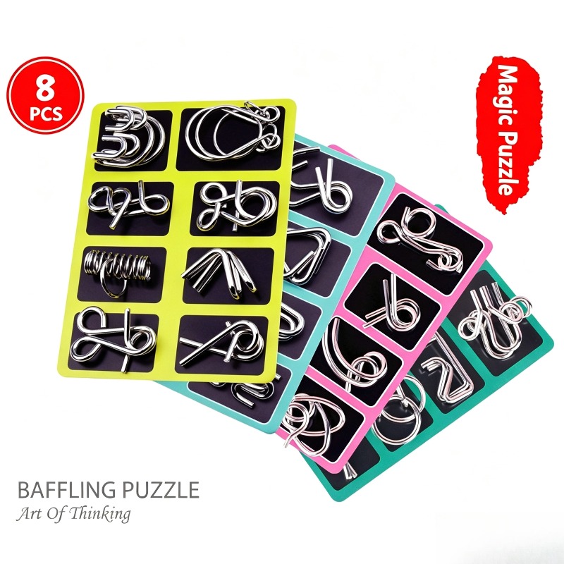 ชุดปริศนาโลหะ 8 ชิ้น เกมฝึกสมอ - Board Game Name บทวิจารณ์และราคา