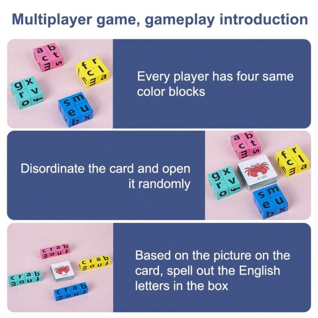 เกมกระดานสะกดคำตัวอักษรสำหรับเ - Board Game Name บทวิจารณ์และราคา