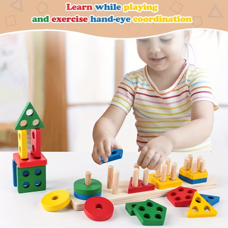 Montessori เกมไม้ของเล่นเด็กปร - Board Game For 2 People บทวิจารณ์และราคา