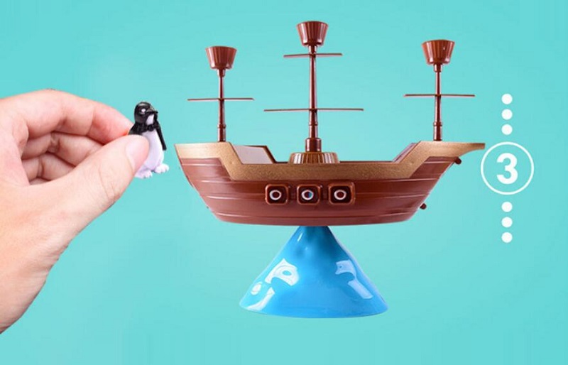 โจรสลัดเรือ Balance เกม Little - Board Game Pirates บทวิจารณ์และราคา