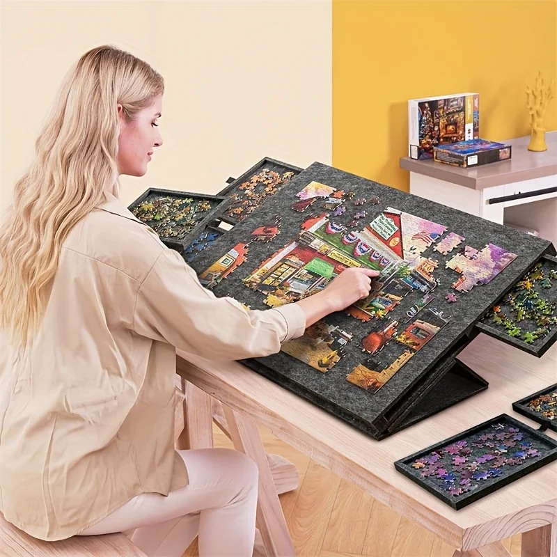 โต๊ะจิ๊กซอว์ 6 ลิ้นชัก 1500 ชิ - Board Game For 2 People บทวิจารณ์และราคา